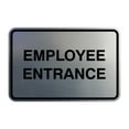 thumbnail image 1 of Classic Framed Employee Entrance Sign (Brushed Silver) - Large, 1 of 1