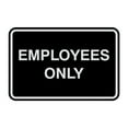 thumbnail image 1 of Classic Framed Employees Only Sign (Black / Silver) - Medium, 1 of 1
