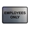 thumbnail image 1 of Classic Framed Employees Only Sign (Brushed Silver) - Small, 1 of 1