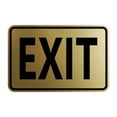 thumbnail image 1 of Classic Framed Exit Sign (Brushed Gold) - Small, 1 of 1