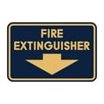 thumbnail image 1 of Classic Framed Fire Extinguisher (Navy Blue/Gold) - Small, 1 of 1
