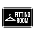 thumbnail image 1 of Classic Framed Fitting Room Sign (Black) - Large, 1 of 5