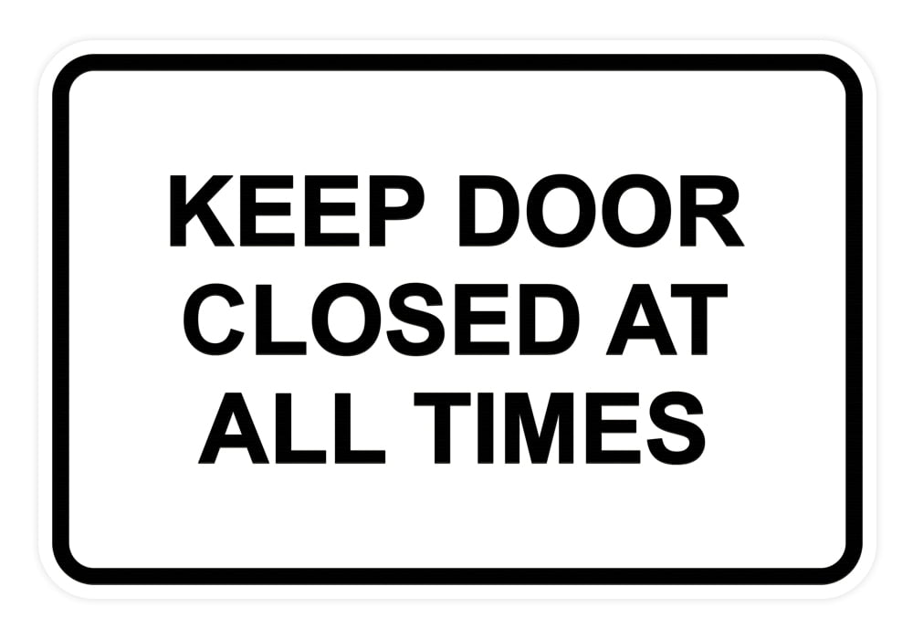 Metallschild ‚Keep This Door Closed And Locked‘ – Dekorativ & Praktisch Für Tür Oder Garage