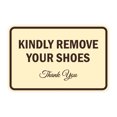 thumbnail image 1 of Classic Framed Kindly Remove Your Shoes (Ivory/Dark Brown) - Small, 1 of 1
