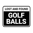 thumbnail image 1 of Classic Framed Lost And Found Golf Balls Sign (Black) - Medium, 1 of 5