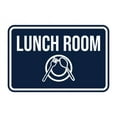 thumbnail image 1 of Classic Framed Lunch Room Sign (Navy Blue / White) - Small, 1 of 5