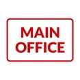 thumbnail image 1 of Classic Framed Main Office Sign (White/Red) - Medium, 1 of 1