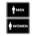 thumbnail image 1 of Classic Framed Men Women Sign Set (Black) - Large, 1 of 1