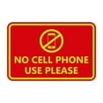 thumbnail image 1 of Classic Framed No Cell Phone Use Please (Red/Yellow) - Small, 1 of 1
