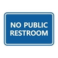 thumbnail image 1 of Classic Framed No Public Restroom (Blue) - Medium, 1 of 1