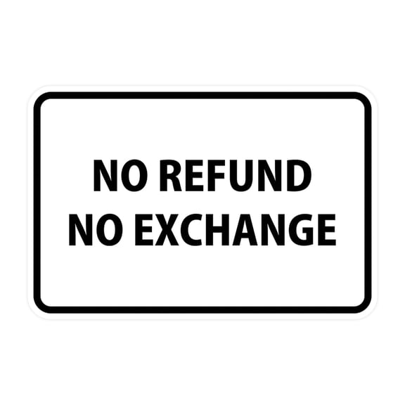 Classic Framed No Refund No Exchange (White) - Small
