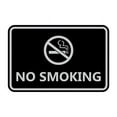 thumbnail image 1 of Classic Framed No Smoking Sign (Black / Silver) - Medium, 1 of 1