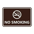 thumbnail image 1 of Classic Framed No Smoking Sign (Dark Brown) - Medium, 1 of 1