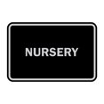 thumbnail image 1 of Classic Framed Nursery Sign (Black / Silver) - Medium, 1 of 1