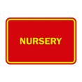 thumbnail image 1 of Classic Framed Nursery Sign (Red/Yellow) - Large, 1 of 1