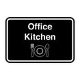 thumbnail image 1 of Classic Framed Office Kitchen Sign (Black) - Large, 1 of 5