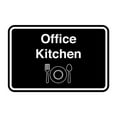 thumbnail image 1 of Classic Framed Office Kitchen Sign (Black) - Medium, 1 of 5