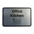 thumbnail image 1 of Classic Framed Office Kitchen Sign (Brushed Silver) - Large, 1 of 5
