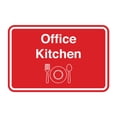 thumbnail image 1 of Classic Framed Office Kitchen Sign (Red) - Small, 1 of 5