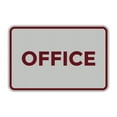 thumbnail image 1 of Classic Framed Office Sign (Light Grey / Burgundy) - Medium, 1 of 1