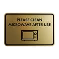 thumbnail image 1 of Classic Framed Please Clean Microwave After Use Sign (Brushed Gold) - Large, 1 of 8