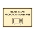thumbnail image 1 of Classic Framed Please Clean Microwave After Use Sign (Ivory/Dark Brown) - Small, 1 of 8