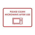 thumbnail image 1 of Classic Framed Please Clean Microwave After Use Sign (White/Red) - Small, 1 of 8