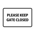 thumbnail image 1 of Classic Framed Please Keep Gate Closed (White) - Large, 1 of 1