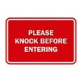 Classic Framed Please Knock Before Entering (Red) - Small - Walmart.com
