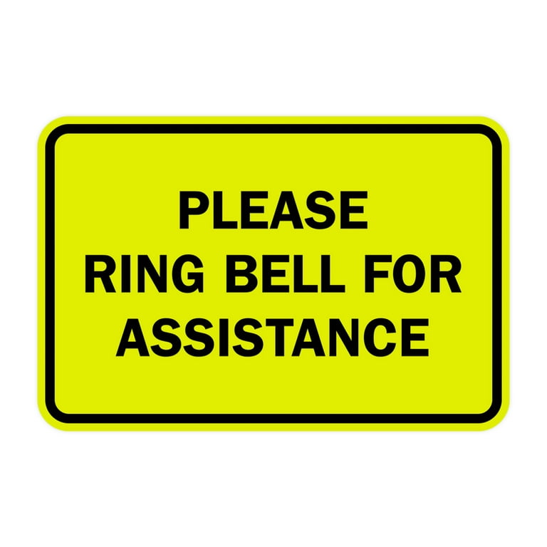 classic-framed-please-ring-bell-for-assistance-sign-yellow-black-large-walmart-com