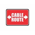 thumbnail image 1 of Classic Framed Plus Cable Route Door or Wall Sign | Business Protection Construction Site Warehouse & Shop Area -Small, 1 of 9