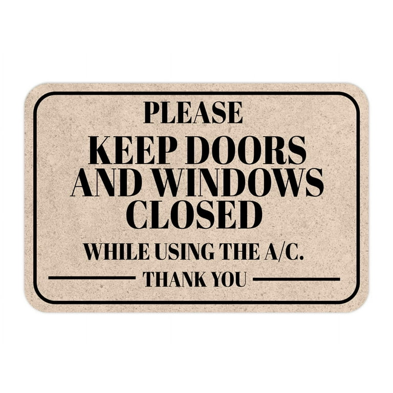 Classic Framed Plus Keep Doors And Windows Closed While Using The