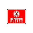 thumbnail image 1 of Classic Framed Plus No Pooping Please Wall or Door Sign | Restroom | RV Accessories - Large, 1 of 8