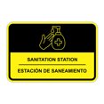 thumbnail image 1 of Classic Framed Plus Sanitation Station Wall or Door Sign | Bilingual Spanish and English Workplace Safety Signage - Medium, 1 of 7