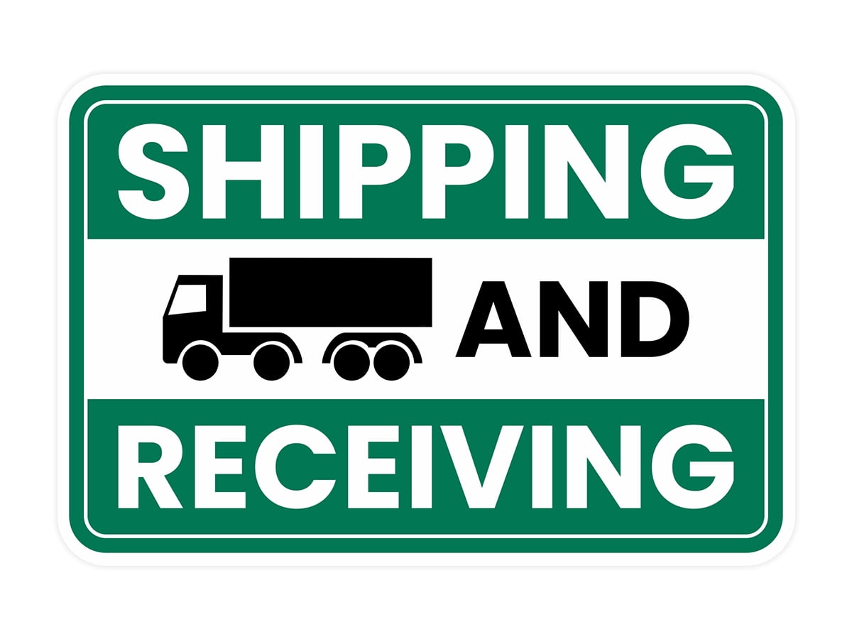 Classic Framed Plus Shipping And Receiving Wall or Door Sign ...