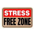 thumbnail image 1 of Classic Framed Plus Stress Free Zone Wall or Door Sign | Funny Home Decor - Large, 1 of 9