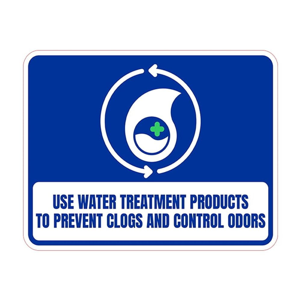 Clogs Sign Classic Framed Plus Use Water Treatment Products To Prevent Clogs and ...