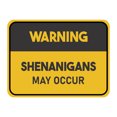 thumbnail image 1 of Classic Framed Plus Warning Shenanigans May Occur Door or Wall Sign | Funny Home Decor -Small, 1 of 9