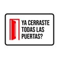 thumbnail image 1 of Classic Framed Plus Ya cerraste todas las puertas? Door or Wall Sign | Bilingual | Home Sign -Small, 1 of 7