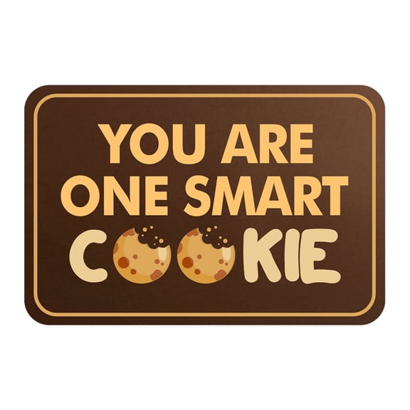 Classic Framed Plus You Are One Smart Cookie Door or Wall Sign | Funny Home Decor - Large