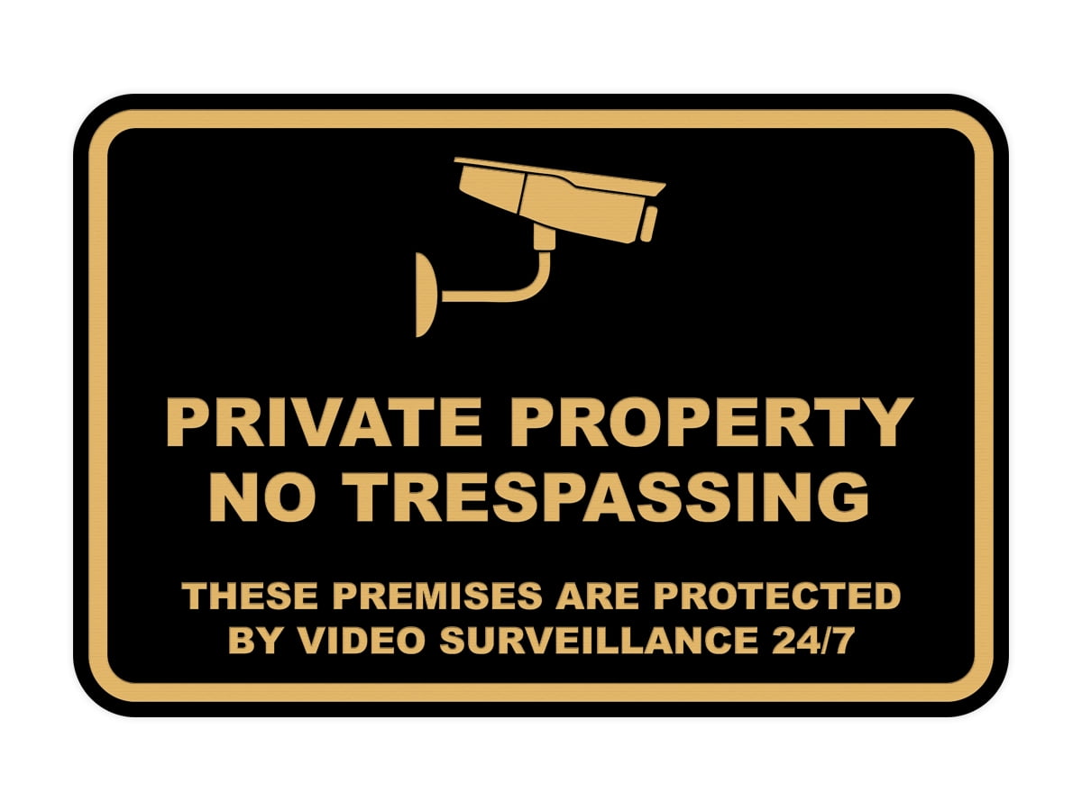 Private Property No Trespassing Hunting or Fishing Metal Tin Sign