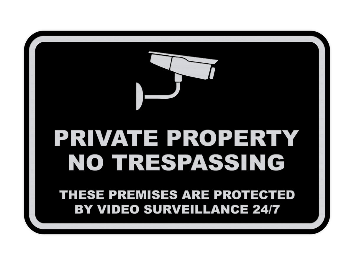 Classic Framed Private Property No Trespassing These Premises are 