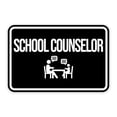 thumbnail image 1 of Classic Framed School Counselor Sign (Brushed Silver) - Small, 1 of 5