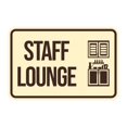 thumbnail image 1 of Classic Framed Staff Lounge Sign (Black /Gold) - Small, 1 of 5