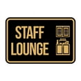 thumbnail image 1 of Classic Framed Staff Lounge Sign (Blue) - Small, 1 of 5