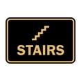 thumbnail image 1 of Classic Framed Stairs Sign (Black /Gold) - Small, 1 of 1