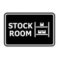 thumbnail image 1 of Classic Framed Stock Room Sign (Black) - Small, 1 of 6