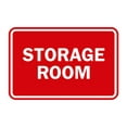 thumbnail image 1 of Classic Framed Storage Room Sign (Red) - Large, 1 of 1