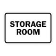 Classic Framed Storage Room Sign (White) - Small - Walmart.com