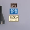 thumbnail image 1 of Classic Framed We Accept Most Major Credit Cards Sign (Black) - Large, 1 of 4